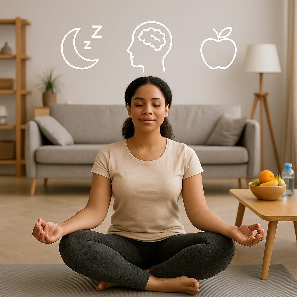 Pessoa praticando hábitos de saúde e bem-estar pós-pandemia